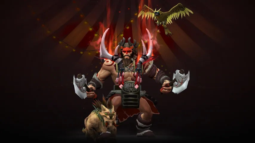 Beastmaster Primal Paean Crimson: Hero items — a Dota 2 mod