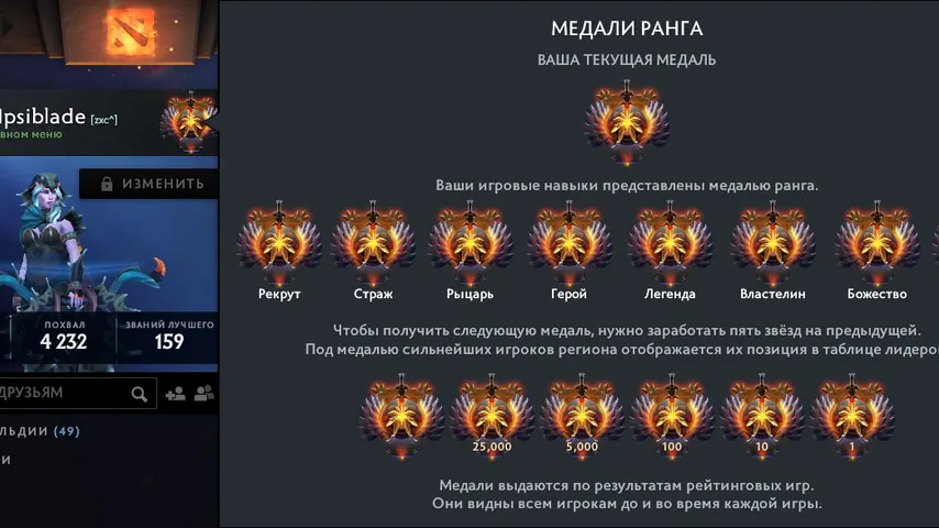 Immortal Ranks: Rank icons — a Dota 2 mod