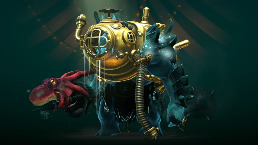 Tidehunter Golden Diretide: a Tidehunter mod for Dota 2
